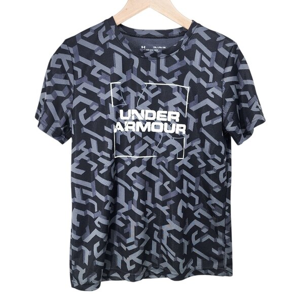 Under Armour Boys‎ YXL Loose Fit HeatGear Performance Tee Tshirt Short Sleeve - Picture 1 of 7